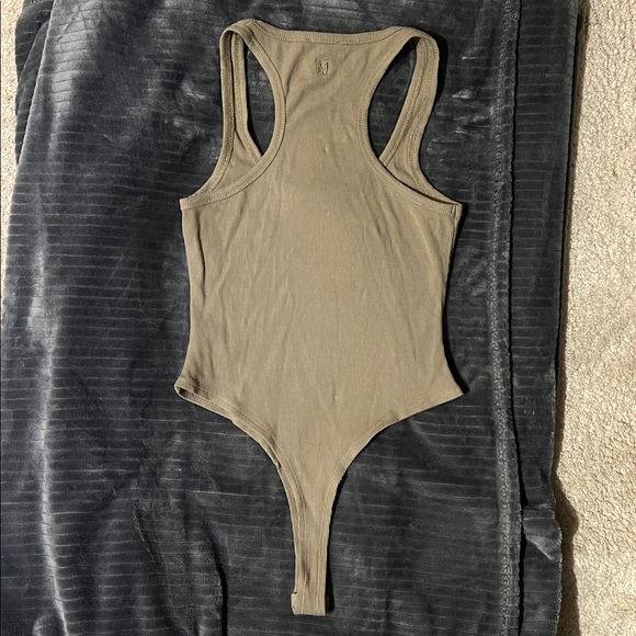 Meshki Ribbed Racerback Thong Bodysuit - Picture 3 of 5